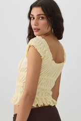 Smocked Crop Top