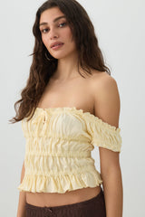 Smocked Crop Top