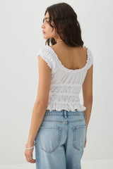 Smocked Crop Top