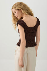 Smocked Crop Top