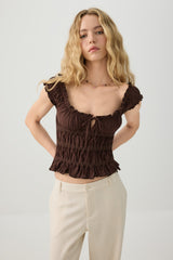 Smocked Crop Top