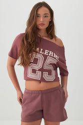 Long Oversized Off Shoulder Graphic T-shirt
