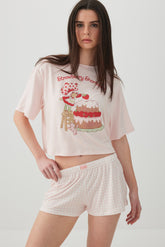 Knit Boxy Short PJ Set