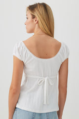 Textured A-Line Knit Top