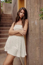 Floral Smocked Mini Romper