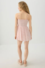 Floral Smocked Mini Romper