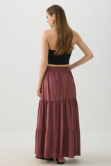 Tiered Maxi Skirt