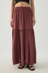Tiered Maxi Skirt