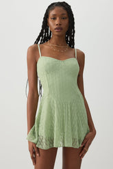 Lace Bustier Romper