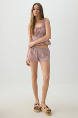 Low Rise Dolphin Hem Shorts