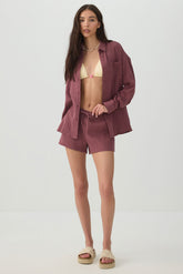 Woven Mid Rise Shorts