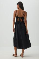 Poplin Sweetheart Midi Dress