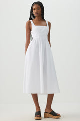 Square Neck Midi Dress