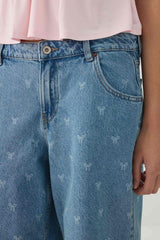 Low Rise Denim Jorts