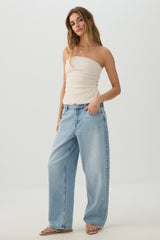 Tube Top with Side Shirring