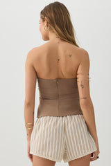Tube Top with Side Shirring