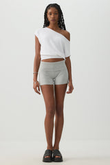 Mini Fold Over Biker Shorts