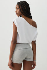 Mini Fold Over Biker Shorts