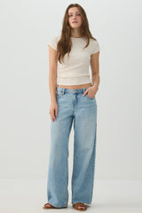 Ribbed Knit Cropped Top