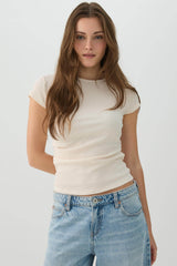 Ribbed Knit Cropped Top