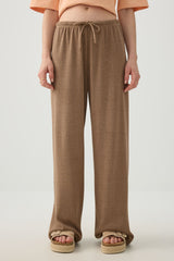 Drawstring Wide Leg Pants