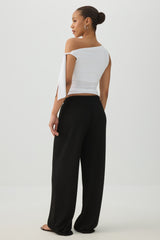 Drawstring Wide Leg Pants