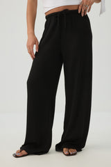 Drawstring Wide Leg Pants