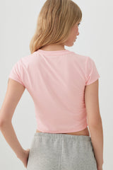 Crew Neck Crop Top
