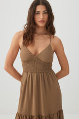 Smocked Tiered Maxi Dress