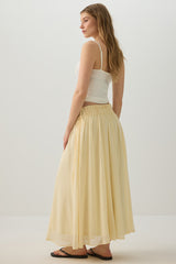 Maxi Chiffon Tie Waist Skirt