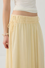 Maxi Chiffon Tie Waist Skirt