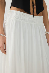 Maxi Chiffon Tie Waist Skirt