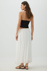 Maxi Chiffon Tie Waist Skirt