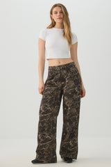 Camouflage Slouchy Carpenter Pants