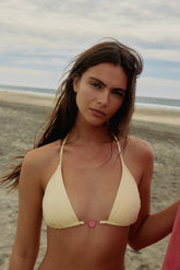 Triangle Bikini Top with Charm