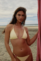 Triangle Bikini Top with Charm