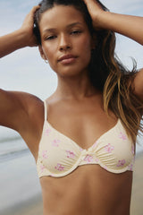 Underwire Bikini Top with Bow Detail