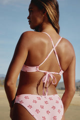 Criss Cross Back Push Up Bikini Top
