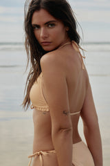Triangle Bikini Top with Frills