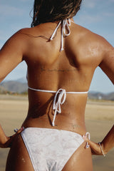 Foliage Triangle Bikini Top