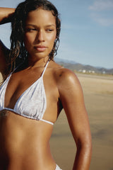Foliage Triangle Bikini Top