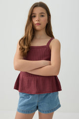Elastic Waist Denim Shorts