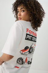 Oversized Formula 1 Graphic T-shirt