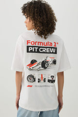 Oversized Formula 1 Graphic T-shirt