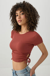 Ruched Side Ultra Crop Top