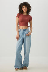 Ruched Side Ultra Crop Top