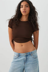 Ruched Side Ultra Crop Top