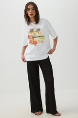 Long Oversized Graphic T-Shirt