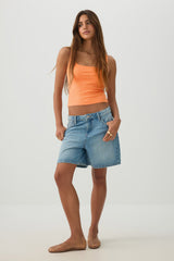 Basic Cropped Ribbed Tank Top