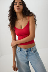 Basic Ribbed Knit Tank Top